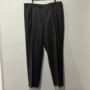 Enzo Mantovani Pants Men’s 38x30 Brown Zignone Wool Cashmere Pleated Trousers